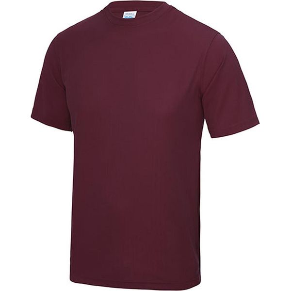 Just Cool JC001 | Cool T-Shirt +Wrap Certified +Uv Sun Protection 30 - Colore: Borgogna - Taglia: L-image