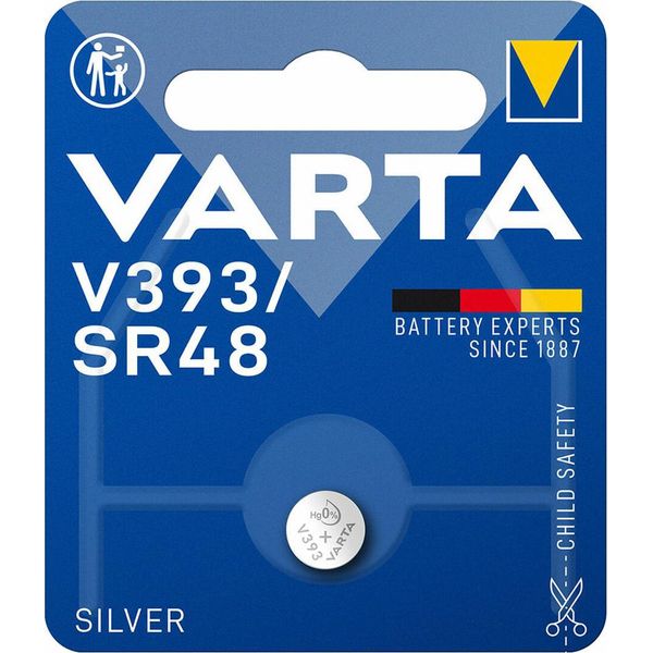 Micropile A Bottone Varta Silver Sr48 - V393 1,55V (Blister 1 Pezzo) ø7,9X5,4Mm-image