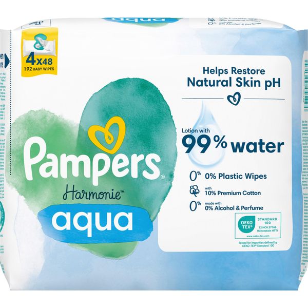 Pampers® 8006540556139 Pampers® Salviette Umidificate Aqua Harmonie™, 192 Pz.-image