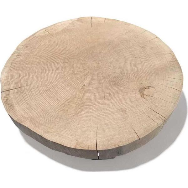 Fetta Di Legno Di Quercia 45-50X6Cm, Levigata Su Tutti I Lati, Pezzo Di Quercia, Lastra Di Quercia, Legno Massiccio, Tronco Di Quercia, Tronco D'albero, Tagli Di Quercia-image