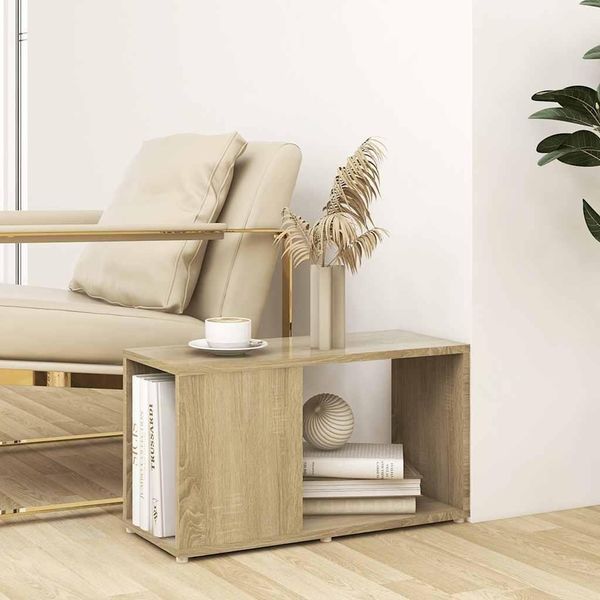 Vidaxl Mobile Tv Rovere Sonoma 60X24X32 Cm Materiale A Base Di Legno-image