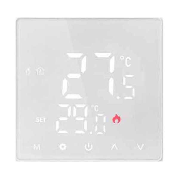 Inf Termostato Smart Wifi Per Riscaldamento Acqua Con Display Umidità E App Bianco-image