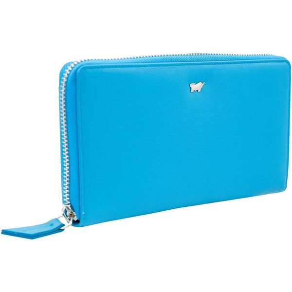 Braun BüFfel Pelle Portafoglio Joy Zip Wallet 18CS Turquoise Turchese-image