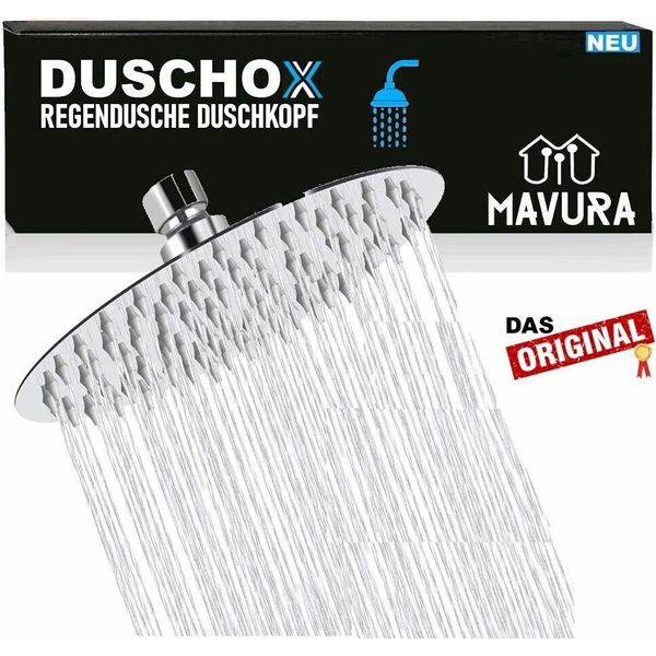 Duschox Soffione Doccia A Pioggia Xxl In Acciaio Inox A Cascata Anticalcare-image
