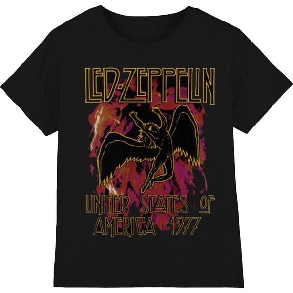 Led Zeppelin - Maglietta Da Uomo/Donna Unisex RO1005 (L) (Nero)-image