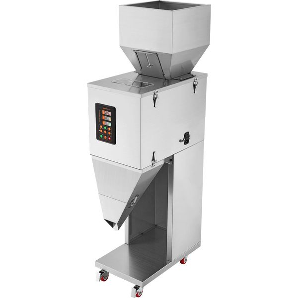 Riempitrice Di Particelle Vevor, 0,022-2,2 Lbs/10-1000 G, Riempitrice Automatica A Pedale, Riempitrice Pesatrice In Acciaio Inox, Riempitrice Pesatrice Per Fagioli, Semi, Cereali, Tè, Confezionamento Di Granulato-image