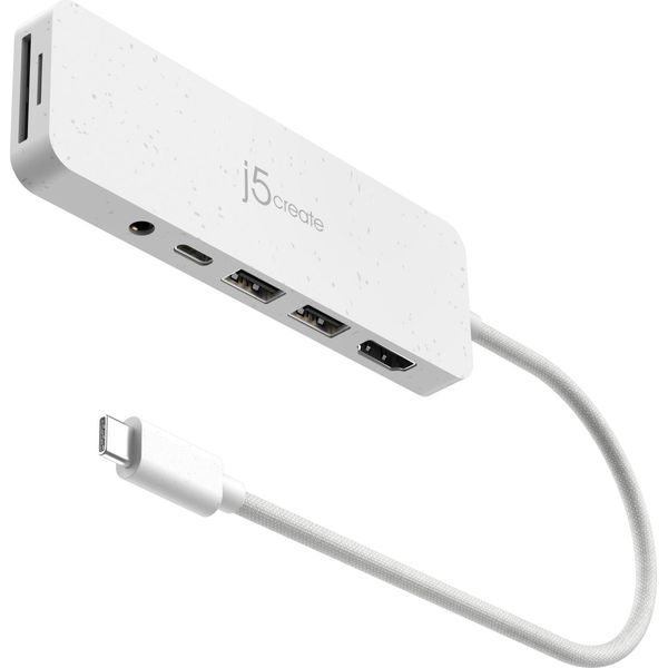 J5Create JCD373EW-N Hub USB-C Ecologico Con Più Porte E Power Delivery-image