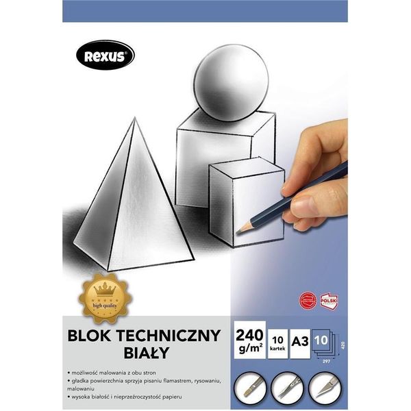 Blocco Tecnico A3/10K Bianco Premium-image