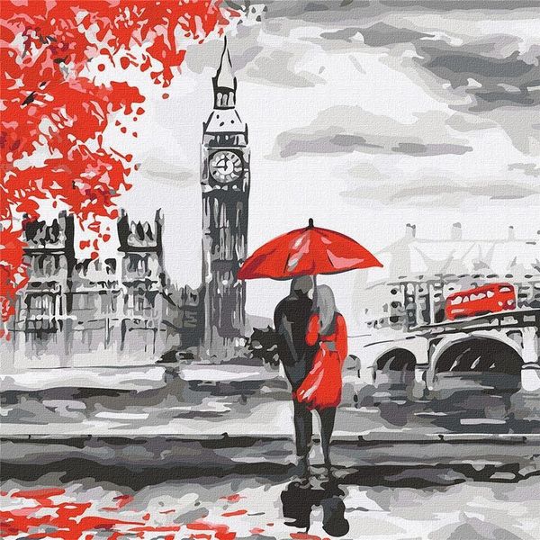 Pittura In Numeri - Strade Di Londra 50X50Cm-image
