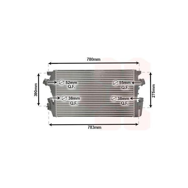 Van Wezel 37014706 - Intercooler Oe 1302258 Per Astra J, Cascada (W13), Zafira Tourer C-image