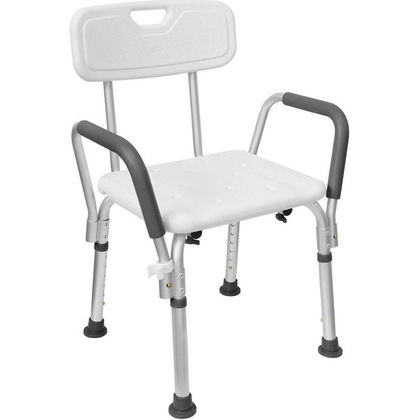 Sessamen-Lp Sedia Da Doccia Sgabello Da Bagno Regolabile In Altezza Sgabello Da Doccia Sedile Da Bagno Ausilio Da Bagno Ausilio Da Doccia Con Bracciolo E Schienale-image