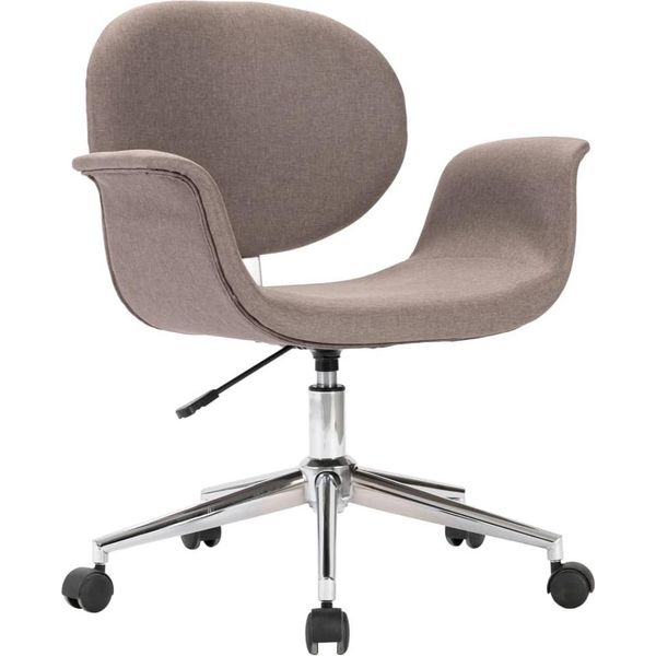 Syfax™ Sedia Da Pranzo Girevole Grigio Talpa In Tessuto-image