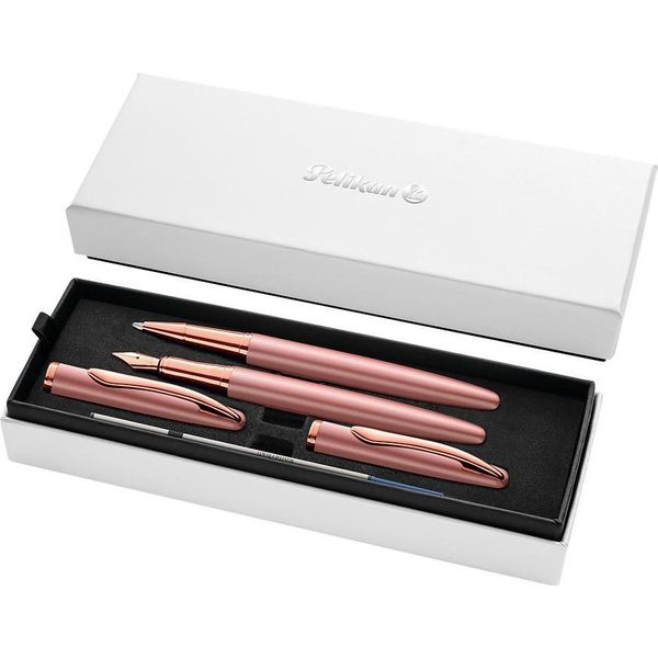 Penna Stilografica Pelikan + Penna A Sfera Jazz Noble Elegance Rose-image