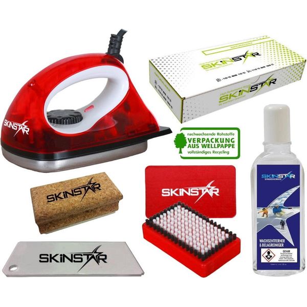 Skinstar Set Iniziale Di Cera Da Sci Spazzola Di Ferro Per Cera Naturale Pulitore Di Cera 6Pcs-image