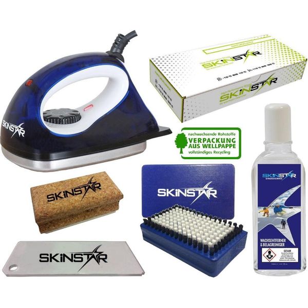 Skinstar Set Iniziale Di Cera Da Sci Spazzola Di Ferro Per Cera Naturale Pulitore Di Cera 6Pcs-image