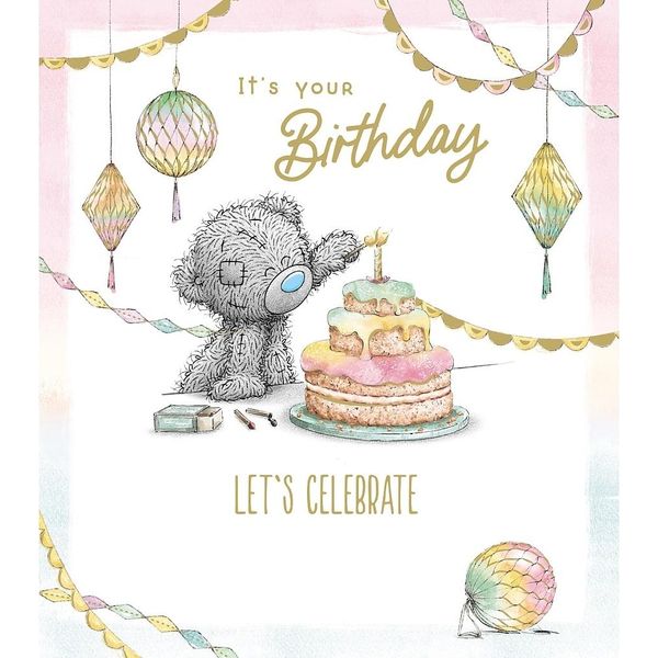Carte Blanche Greetings - Biglietto Di Compleanno "Festeggiamo"" - Con Busta"-image