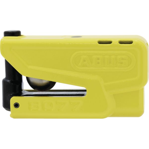 Abus Serratura A Disco Freno Granit Detecto Xplus 8077 2.0 - Serratura Per Moto Con Allarme E Preallarme Intelligente - In Acciaio Temprato - Per La Protezione Di Moto Di Alta Qualità - Giallo-image