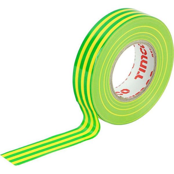 Timco - Nastro Isolante In Pvc A Strisce Verdi E Gialle (Dimensioni 25 M X 18 Mm - 10 Pezzi)-image