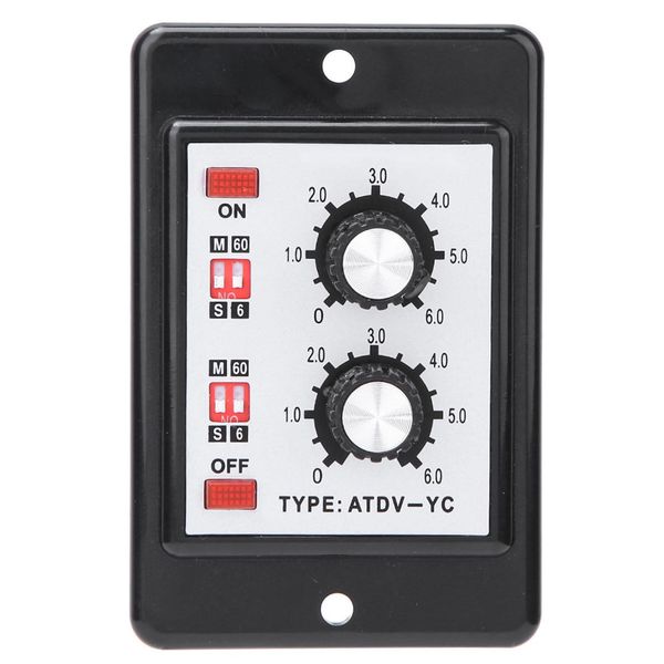 Timer On Off Twin Timer Di Controllo A Manopola ATDV-YC 6S-60M (Dc 12V)-image
