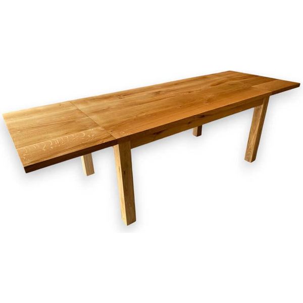 Extend Tavolo Allungato In Rovere Massiccio 180X100Cm + Prolunghe 40Cm, Tavolo Da Pranzo, Tavolo Da Soggiorno, Tavolo Da Cucina-image