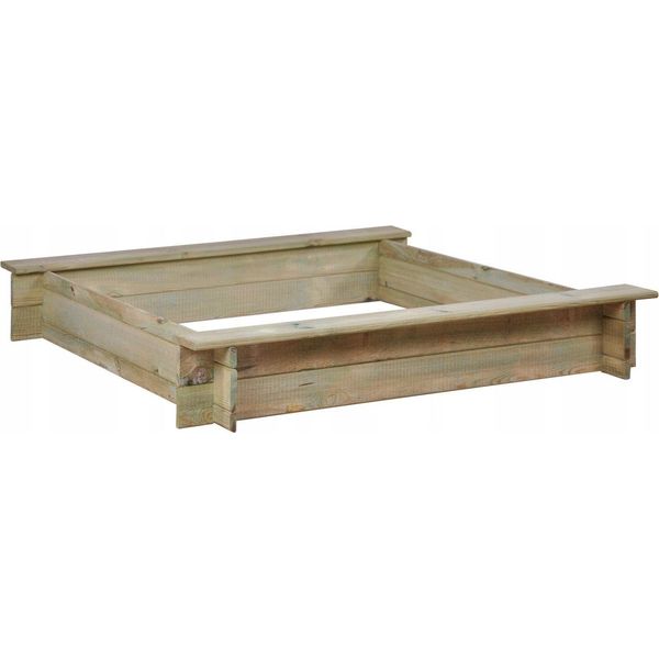 Sabbiera In Legno Con Panche Impregnate 120X120-image