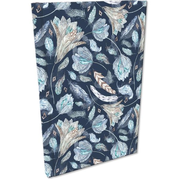 Blocco Note A5 Grid Soft Touch Flowers Boho-image