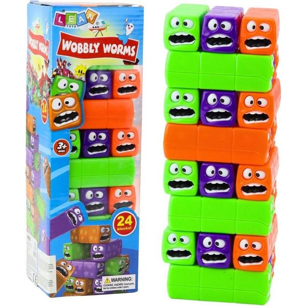 Torre Di 24 Blocchi Con Faccine Sorridenti-image