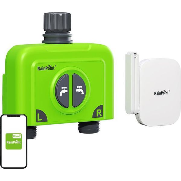 Rainpoint Wifi 2-Zone Irrigation Controller With Gateway-image