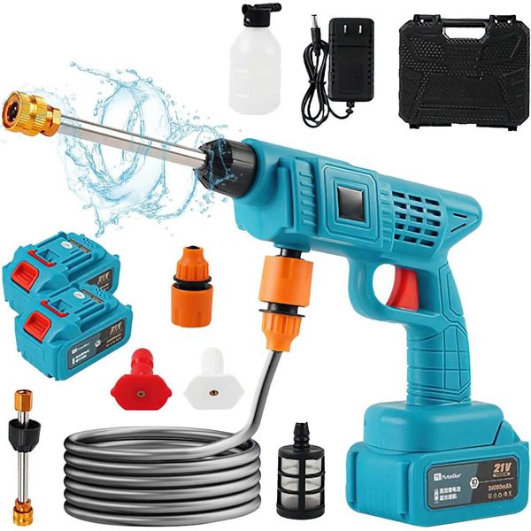 Idropulitrice, Design Cordless, Pulizia Ad Alta Pressione, 2 Batterie, Funzionamento A Batteria-image
