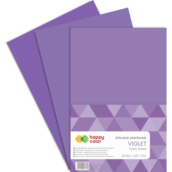 Happy Color Schiuma Mista Viola 20X30 Cm 5 Arca-image