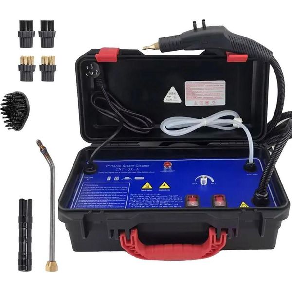 Pulitore A Vapore, Design Versatile E Portatile, Potenza Ad Alta Pressione, Blu, 220 V-image