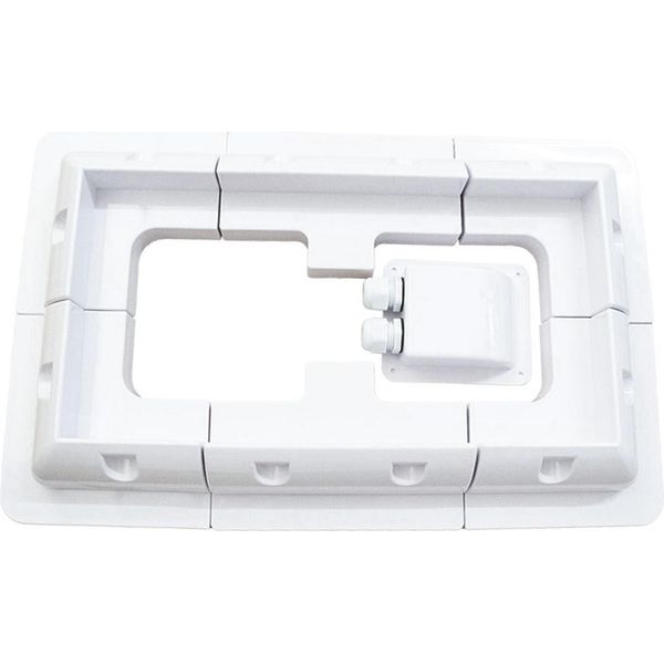 Yctze Morsetti Di Montaggio Per Pannelli Solari Kit Di Montaggio Per Tetti Di Camper 7 Pezzi In Plastica Abs Con Resistenza Per Camper Caravan Yacht Tetti Piani-image