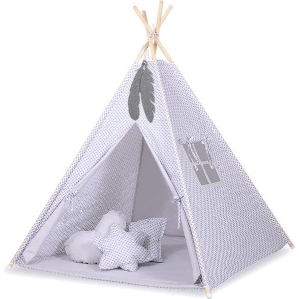 Tenda Tipi Per Bambini - Tenda Da Gioco - Gratis 2 Piume Decorative In Feltro, Facile Da Piegare-image