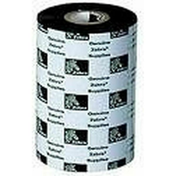 Zebra 2100 Wax - 1 - Nero - 110 Mm X 450 M - Nastro A Trasferimento Termico (Confezione Da 12) - Per Zebra Z4000, Z4Mplus, Z6-image
