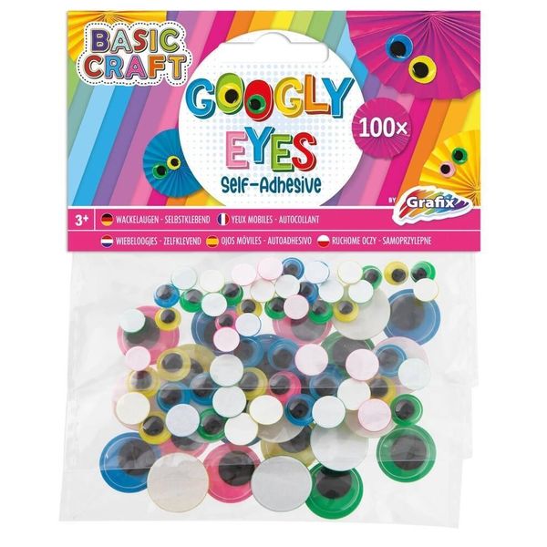Occhi Mobili Autoadesivi Colorati Grafix 100 Pezzi-image
