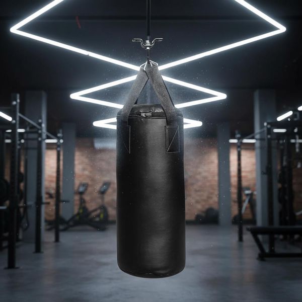 Set Boxe 10Kg Sacco Da Boxe Pieno + Supporto + Guanti + Benda Sacco Da Allenamento-image