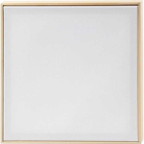 Creativ Company Telaio Con Cornice, Dimensioni 30X30 Cm, 280 G, Bianco, 10 Pezzi 1 Cartone-image