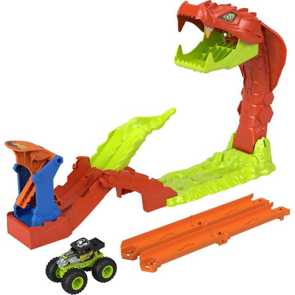 Hot Wheels JJN44, Set Di Monster Truck E Pista, 4 Anni, Plastica, Multicolore-image