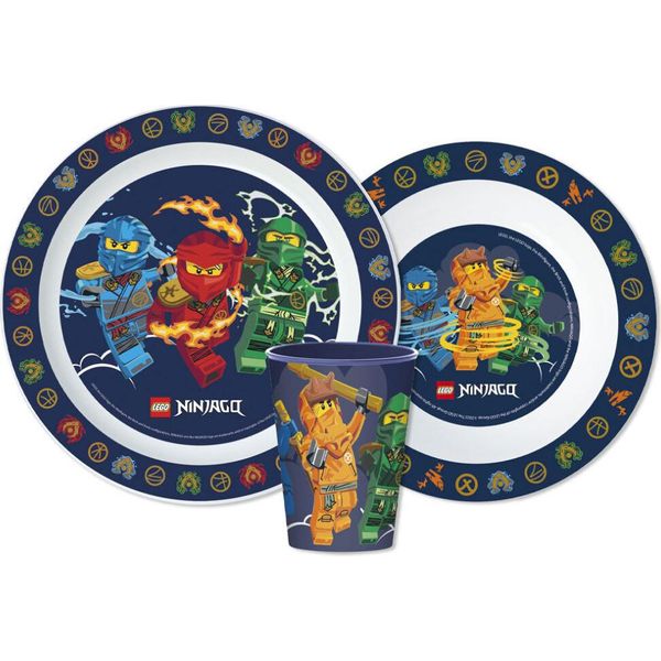 Elemental Ninjago Set Di Stoviglie, Set In Microplastica, Con Tazza Da 260 Ml-image