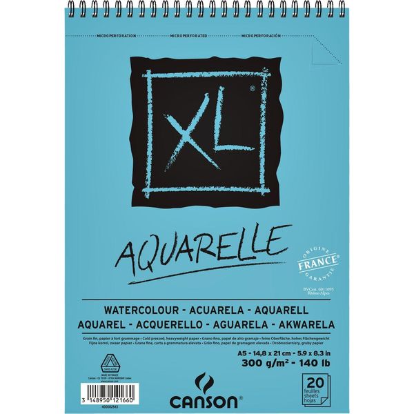 Canson C400082843 Canson Blocco Per Schizzi E Studi Xl Acquerelli, Din A5-image