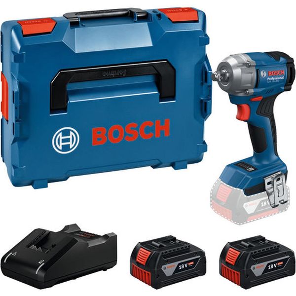 Avvitatore A Impulsi A Batteria Gds 18V-350, 2 Batterie Ricaricabili Gba 18V 4.0Ah In L-BOXX-image