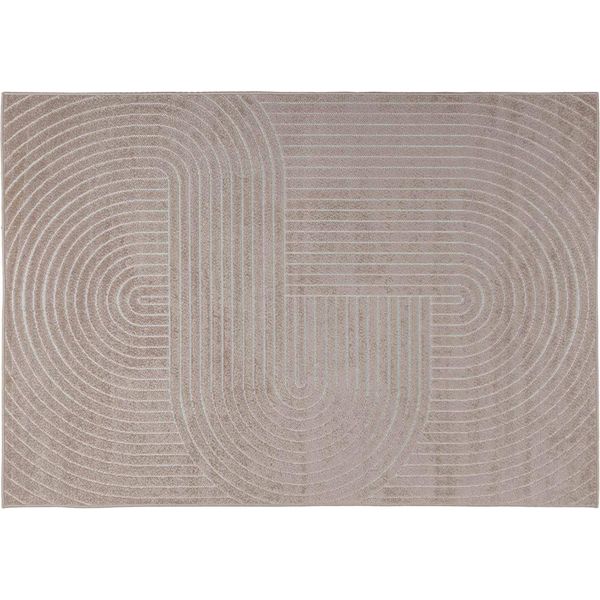 Tappeti Per Zone Giorno Vidaxl Huarte Beige 280 X 200 Cm Poliestere-image