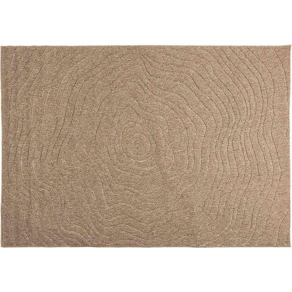 Tappeti Da Salotto Vidaxl Moiré Huarte Naturale 200 X 140 Cm Poliestere-image