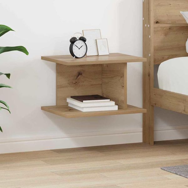 Maison Exclusive - Comodino In Rovere Artigianale 40 X 30 X 25 Cm Materiale Ligneo-image