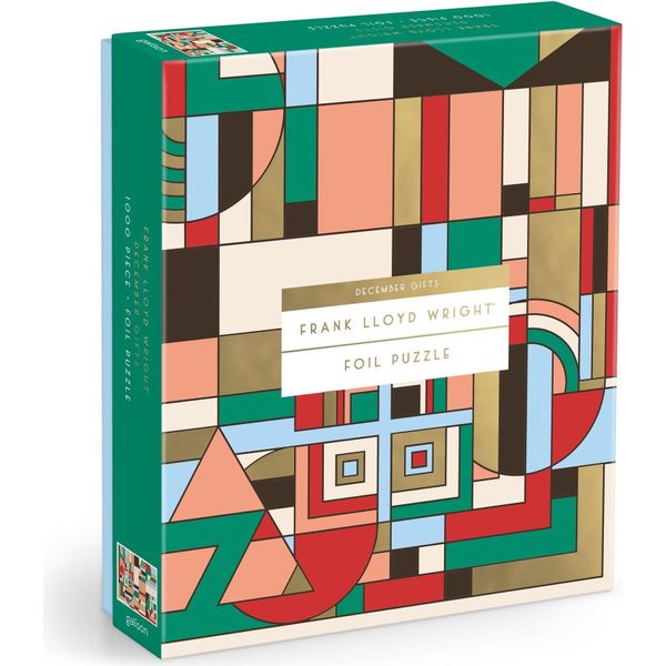 Galison Puzzle Metallico Di Frank Lloyd Wright: Dicembre Presenta 1000 Pezzi-image