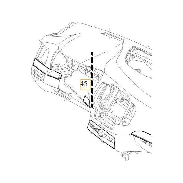 Volvo XC90 Ii Rivestimento Del Cruscotto 31417197 Oe-image