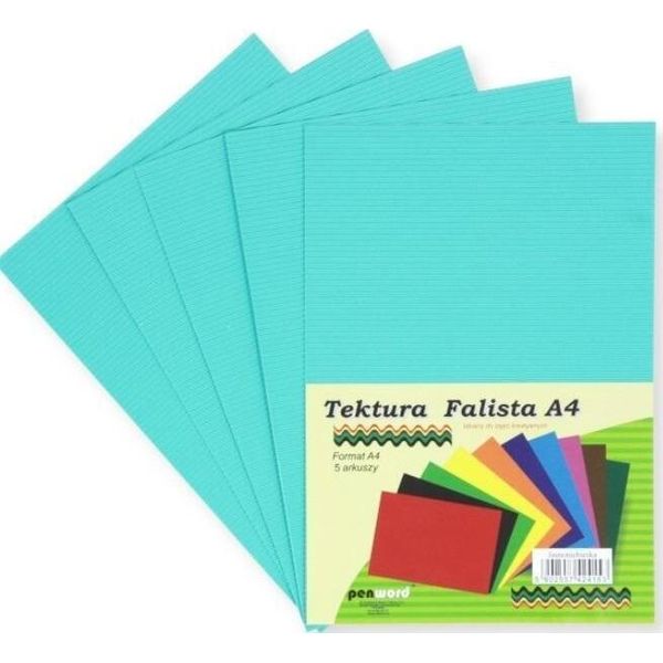 Cartone Ondulato A4 Azzurro 5 Pz-image