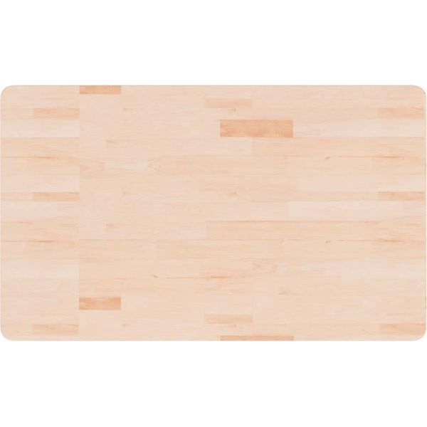 Vidaxl Piano Lavabo 100X60X1,5 Cm In Legno Massiccio Non Trattato-image