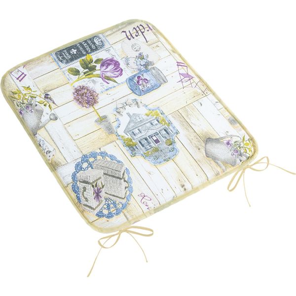 Cuscino Di Seduta Ema Liscio - 40X40 Cm - Viola-image