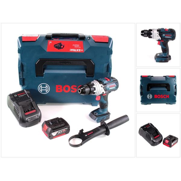 Bosch Gsb 18V-110 C Trapano A Percussione A Batteria Professional 18V 110Nm + 1X Batteria Ricaricabile 5,0 Ah + Caricabatterie + L-Boxx-image